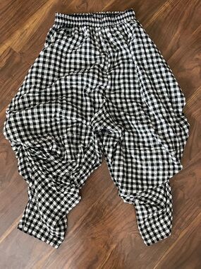 Boutique Checkered Balloon Pants